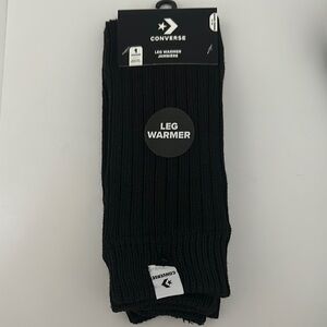 Converse Black Ribbed Crew leg warmer